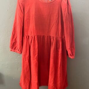Madewell corduroy babydoll dress
